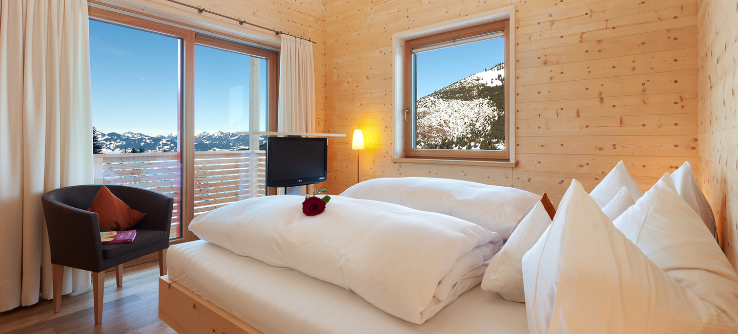 Biohotel Mattlihüs sleeping room